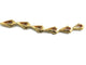 4 Strands  Fancy Beads  24K Gold Plated Over Copper - 36mmx20mm  8 Inches Gpc545 - Tucson Beads