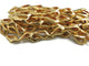4 Strands  Fancy Beads  24K Gold Plated Over Copper - 36mmx20mm  8 Inches Gpc545 - Tucson Beads