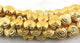 1  Strands 24k Gold Plated Over Copper Snail Mat Finish Beads- Snail Mat Beads 25mm 8 inch Strand GPC677 - Tucson Beads