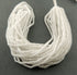 5 Strands White Zircon Faceted Rondelles- Finest Quality Zircon Rondelles Beads 3mm 16 inch strand RB029