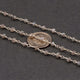 5 Feet Labradorite Silver Coated 2.5-3mm Beaded Chain - Labradorite  Silver Coated  Beads wire wrapped 925 Sliver Plated chain Bds009 - Tucson Beads