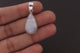 1 Pc Genuine and Rare White Rainbow Moonstone Tear Drop Pendant ,925 Sterling Silver -Gemstone Pendant,Cabochon Pendant 26mm-13mm SJ13 - Tucson Beads