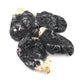4 Pcs Black  Druzy Assorted Shape Bezel Pendant ,Gold Plated Single Bail Pendant 59mmx32mm-53mmx36mm DRZ105 - Tucson Beads