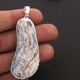 1 Pc Grey Druzy Druzzy Drusy Electroplated 925 Sterling Silver Single Bail Pendant 42mmx18mm-56mmx23mm (You Choose) DRZ071 - Tucson Beads