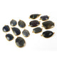 22 Pcs Labradorite 24k Gold Plated Faceted Assorted Shape Pendant/ Connector-  37mmx24mm-22mmx15mm PC478 - Tucson Beads