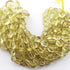 1 strand Lemon Quartz Faceted Oval Shape Briolettes  7x6mm-15x11mm  16 inches BR3108