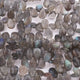 1 Long Strand AAA Quality Labradorite Faceted Pear Briolettes - Pear Beads 6mmx7mm-11mmx6mm 8.5 inches br014 - Tucson Beads