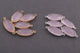 15 Pcs Rose Quatrz Steling Silver/Vermeil Oval Shape Connector- 24mmx11mm-27mmx11mm SS234 - Tucson Beads