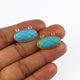 5 Pcs Turquoise 925 Sterling Silver/ Vermeil Faceted Oval Shape Double Bail pendant - 21mmx13mm SS660 - Tucson Beads