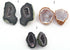 Natural Tabasco Geode Pairs -- With Sparkling Druzy Drusy Cabochon Cab Wholesale For Designer  Matching Pair  #003