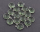5 Pcs Green Amethyst 925 Sterling Silver Faceted Round singal Bail Pendant - Gemstone 18mmx15mm SS310 - Tucson Beads
