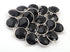 10 Pcs Black Onyx 925 Sterling Silver Faceted Round Shape Connector - Gemstone 21mmx15mm SS316
