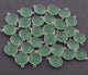 5 Pcs Green Chalcedony 925 Sterling Silver Faceted Round Double Bail Connector- Gemstone 21mmx15mm SS317 - Tucson Beads