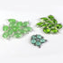 5 Pcs Green Chalcedony ,Aqua Chalcedony, Peridot  925 Sterling Silver Faceted Pear Shape Connector - 21mmx11mm SS605