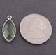 5 Pcs Green Amethyst 925 Sterling Silver Faceted Marquise Shape Pendant -Gemstone Pendant 22mmx9mm SS329 - Tucson Beads