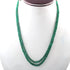 125ct. 2 Strands Of Genuine Emerald Necklace - Faceted Rondelle Beads - Rare & Natural Necklace - Stunning Elegant Necklace  - BRU1951