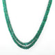 125ct. 2 Strands Of Genuine Emerald Necklace - Faceted Rondelle Beads - Rare & Natural Necklace - Stunning Elegant Necklace  - BRU1951 - Tucson Beads
