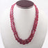 650ct. 2 Strands Of Genuine Ruby Necklace - Smooth Oval Beads - Rare & Natural Ruby Necklace - Stunning Elegant Necklace - BRU2624