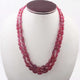 650ct. 2 Strands Of Genuine Ruby Necklace - Smooth Oval Beads - Rare & Natural Ruby Necklace - Stunning Elegant Necklace - BRU2624 - Tucson Beads