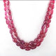 650ct. 2 Strands Of Genuine Ruby Necklace - Smooth Oval Beads - Rare & Natural Ruby Necklace - Stunning Elegant Necklace - BRU2624 - Tucson Beads