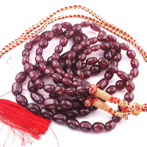 625ct. 3 Strands Of Genuine Ruby Necklace - Smooth Oval Beads - Rare & Natural Ruby Necklace - Stunning Elegant Necklace - BR3701 - Tucson Beads