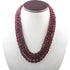 700ct. 4 Strands Of Genuine Ruby Necklace - Smooth Oval Beads - Rare & Natural Ruby Necklace - Stunning Elegant Necklace - BR3708