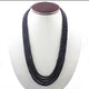 620ct. 4 Strands Of Genuine Blue Thai Sapphire Necklace - Smooth Rondelle Beads - Rare & Natural Blue Sapphire Necklace - Stunning Elegant Necklace - BR1375 - Tucson Beads