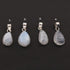 Genuine and Rare Rainbow Moonstone Pear Shape Pendant - 925 Sterling Silver - Gemstone Pendant SJ320