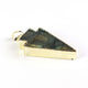 5  Pcs  Labradorite Arrowhead 24k Gold Plated Pendant - Electroplated With Gold Edge Pendant  41mmx20mm AR325 - Tucson Beads