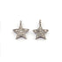 1 Pc Pave Diamond Star Charm Over 925 Sterling Silver Single Bail Pendant - Star Pendant 8mmx7mm PDC1018