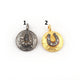 1 Pc Pave Diamond Round With Horse Shoe 925 Sterling Silver & Vermeil Pendant -10mmx8mm PDC1028 - Tucson Beads