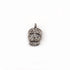 1 Pc Pave Diamond Skull Charm 925 Sterling Silver Pendant - 15mmx8mm PDC581