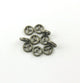Pave Diamond Spacer Beads -- Designer Pave Jewelry 925 Sterling Silver Wheel Bead 8mm PDC684 - Tucson Beads