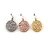 1 PC Pave Diamond Round Disc Single Bail Pendant - Diamond Disc Pendant 13mmx9mm PDC859