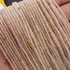 AAA Shaded Golden Rutile  Micro Faceted 2mm  Beads - RB361